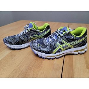 ASICS Womens Size 7 Gel Kayano 20 Shoes 20th Annv Flash Yellow Digital ED T3N7Q